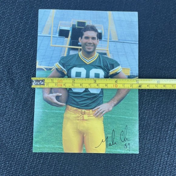 Mark Chmura Green Bay Packers Team Roster Profile Photo Signature 1998 Vintage - Picture 5 of 8